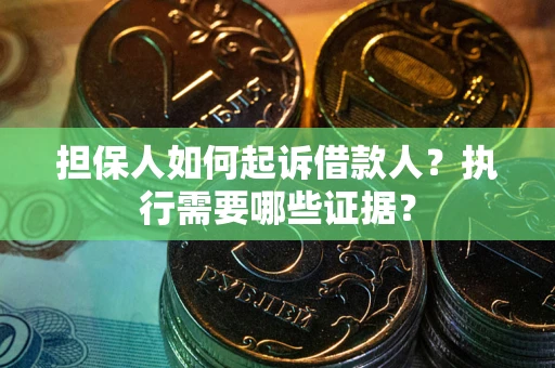 武汉担保人如何起诉借款人？执行需要哪些证据？