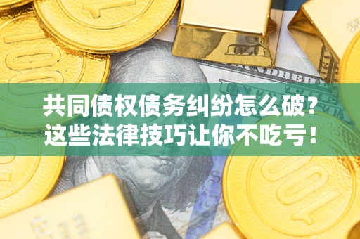 武汉共同债权债务纠纷怎么破？这些法律技巧让你不吃亏！