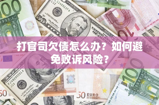 武汉打官司欠债怎么办？如何避免败诉风险？