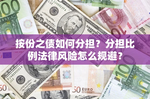 武汉按份之债如何分担？分担比例法律风险怎么规避？