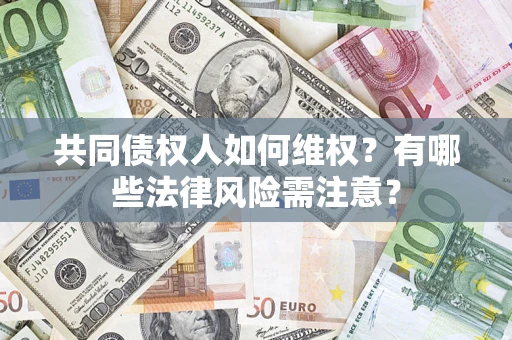 武汉共同债权人如何维权？有哪些法律风险需注意？