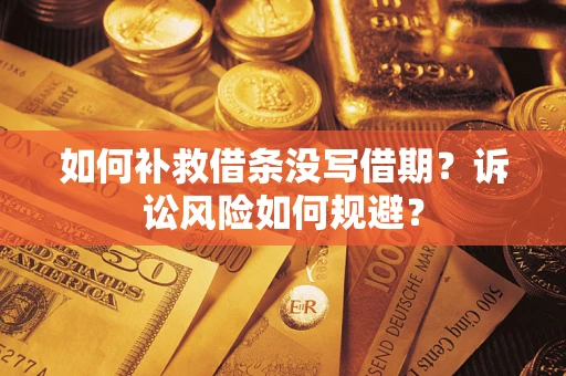 武汉如何补救借条没写借期？诉讼风险如何规避？