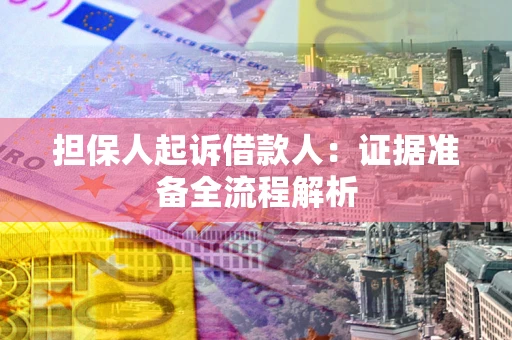 武汉担保人起诉借款人：证据准备全流程解析