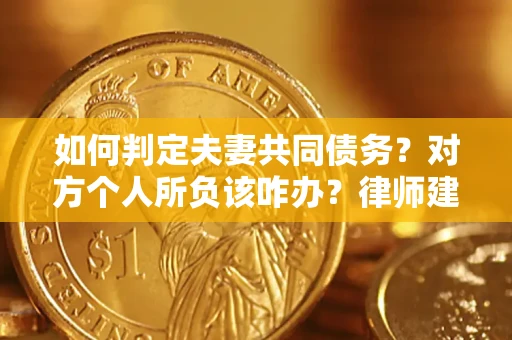 武汉如何判定夫妻共同债务？对方个人所负该咋办？律师建议
