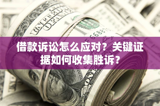 武汉借款诉讼怎么应对？关键证据如何收集胜诉？