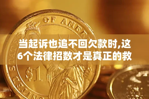 武汉当起诉也追不回欠款时,这6个法律招数才是真正的救命稻草